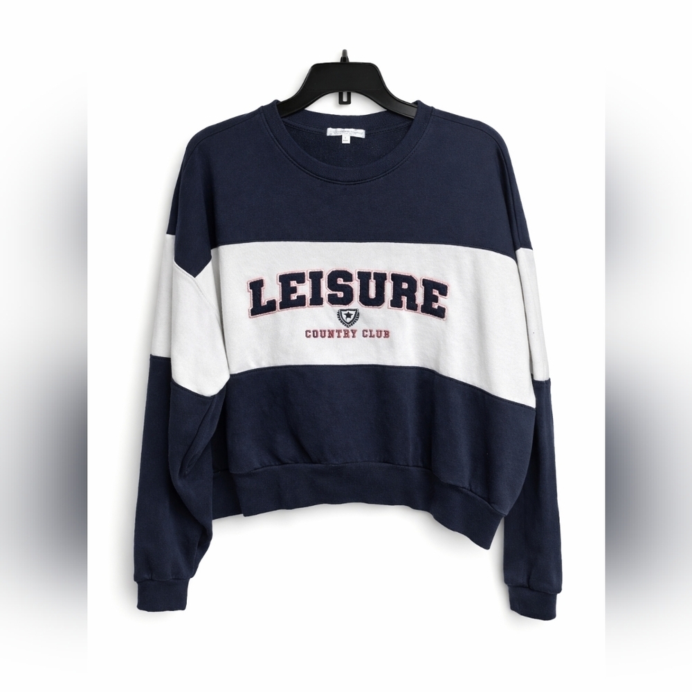 Z Supply Cropped Country Club Crew — Large